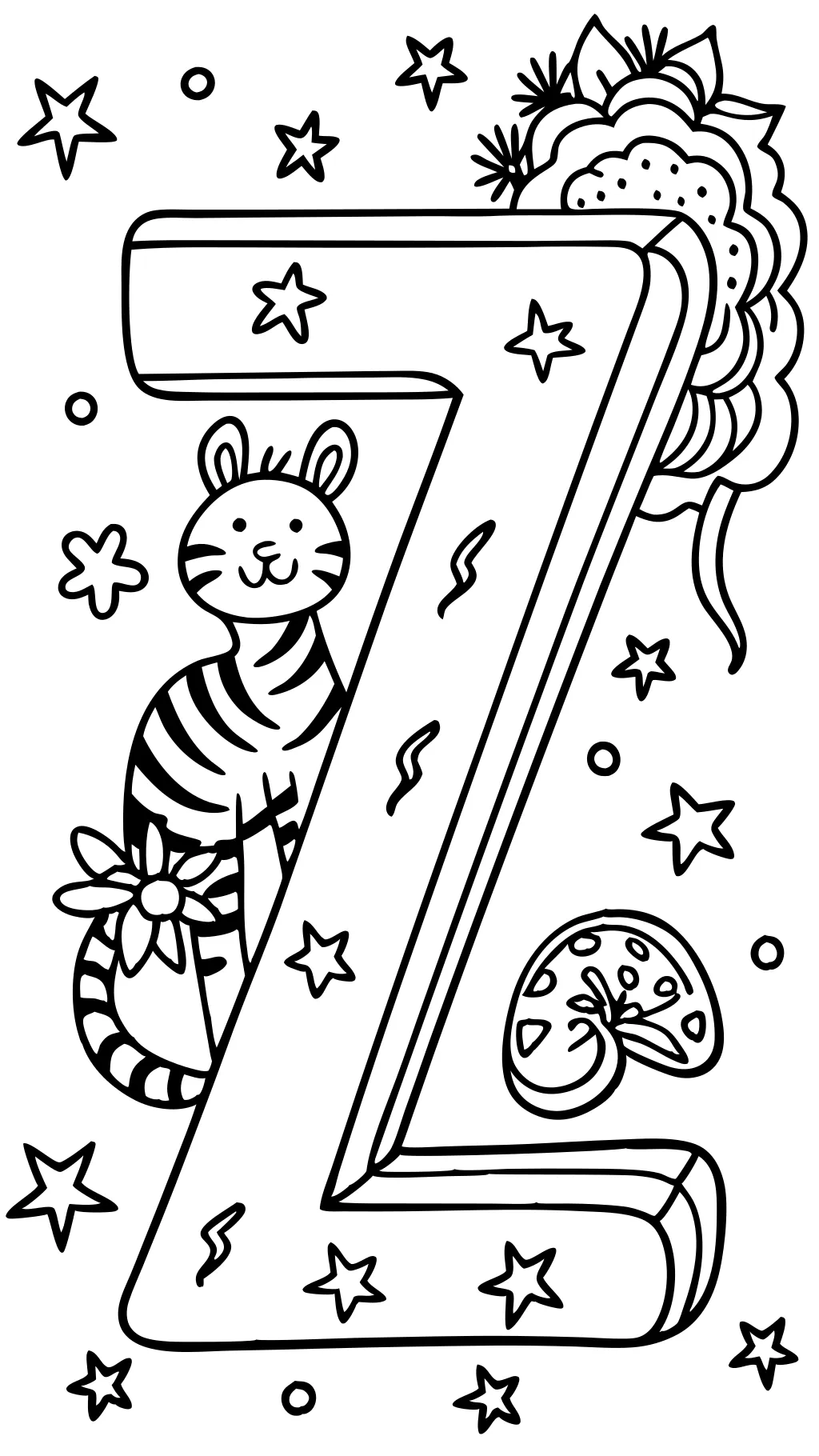 coloring pages letter z